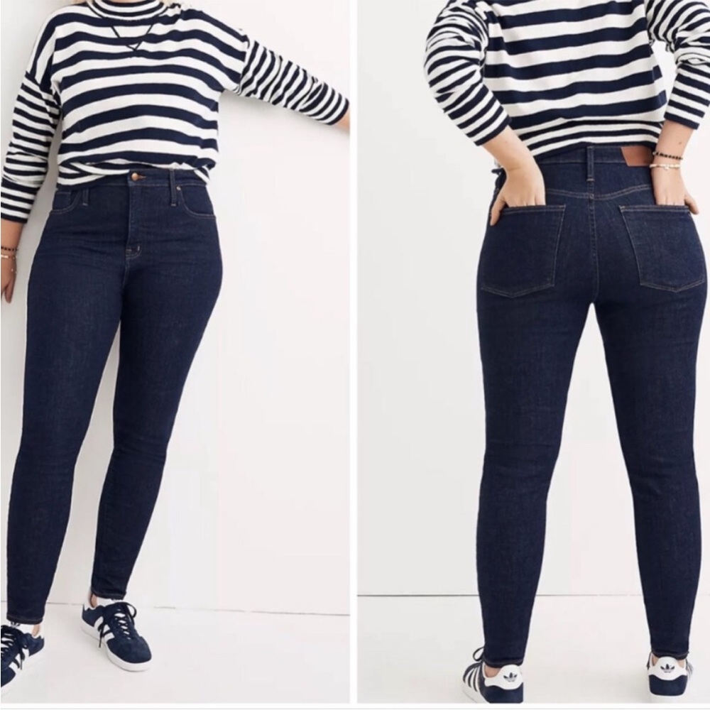 Madewell Curvy High-Rise Skinny Jeans in Lucille Wash Sz 35P